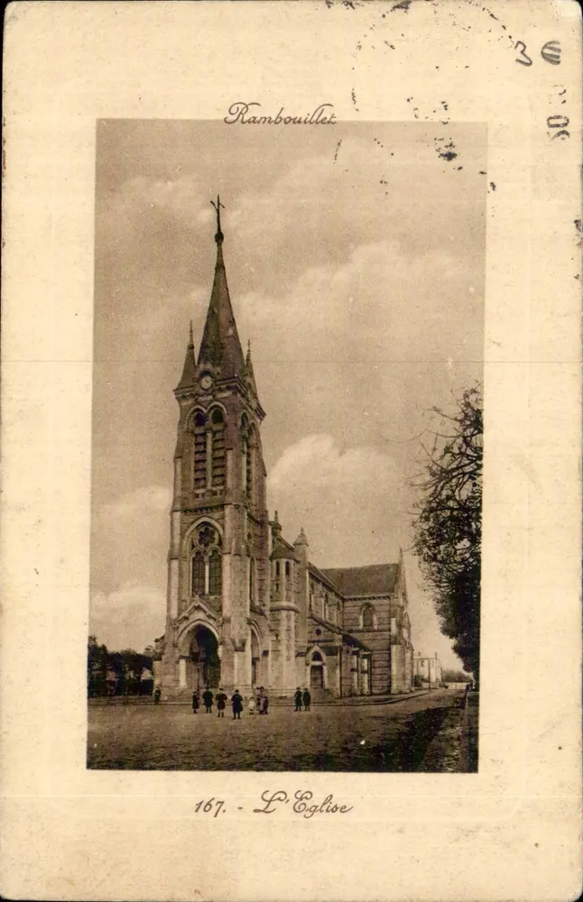 Rambouillet — L'Église — Éditeur inconnu, n° 167 - Awers
