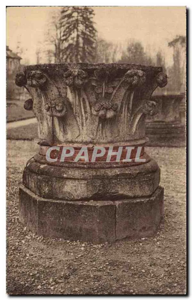 Korinthische Säule — geschnitztes Detail — G. Barraud, Édit. Viarmes - Vorderseite