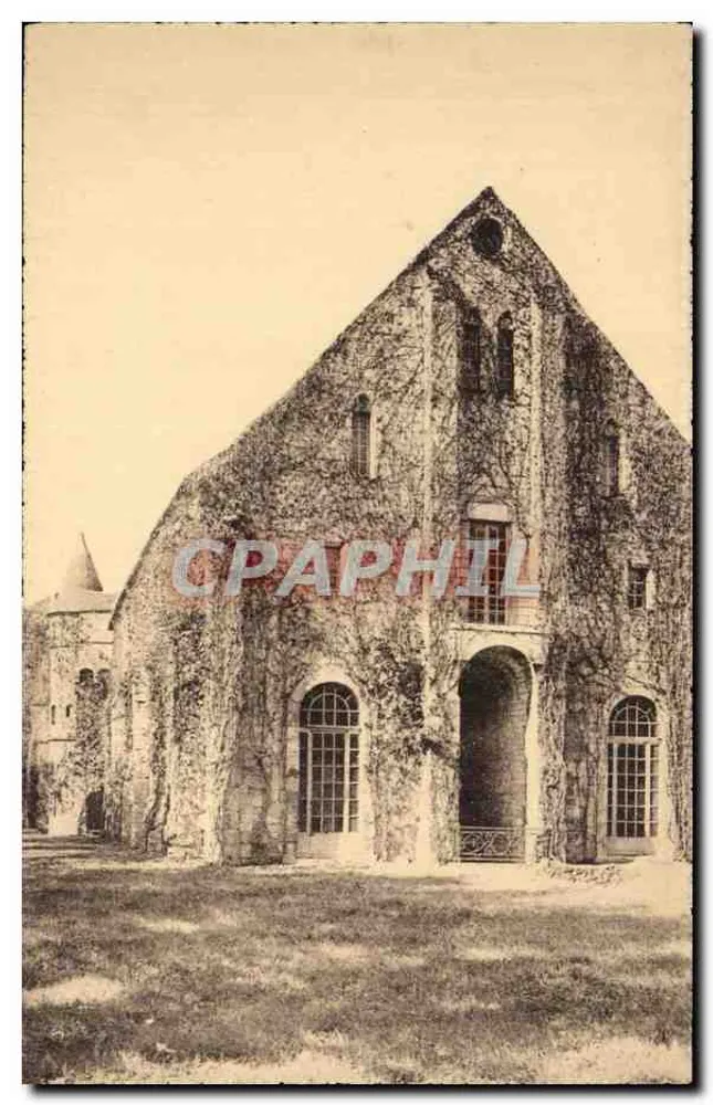 Abtei Royaumont — Ansicht des mit Efeu bewachsenen Gebäudes — Verlag C. Barrault, Amières-sur-Oise - Vorderseite