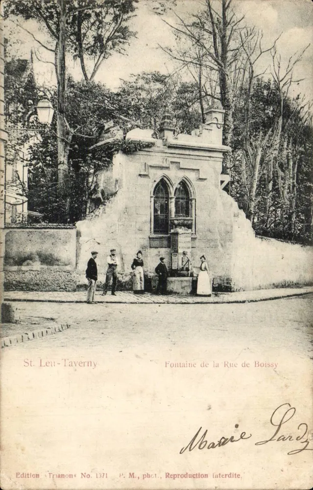 Fontaine de la Rue de Boissy — St-Leu-Taverny — Edition Trianon Nr. 1371 - Vorderseite