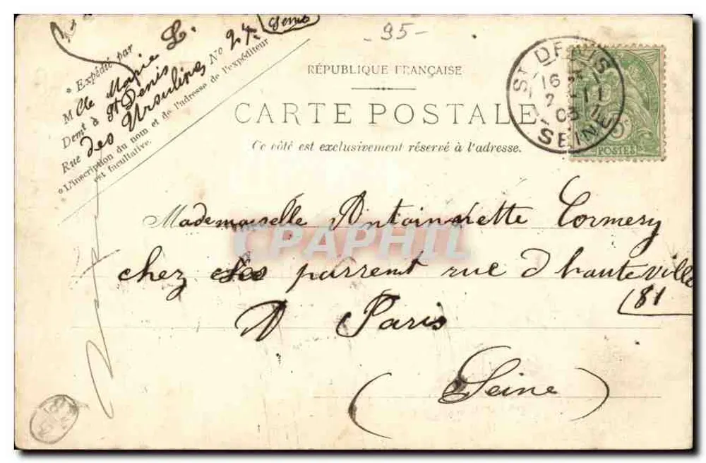Fontaine de la Rue de Boissy — St-Leu-Taverny — Edition Trianon Nr. 1371 - Rückseite