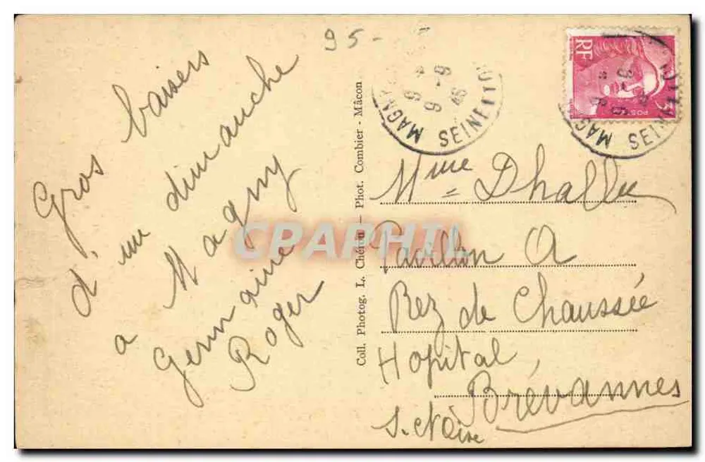 Magny-en-Vexin (S.-et-O.) — Die Straße von Paris und Villeroy — Cim - Rückseite