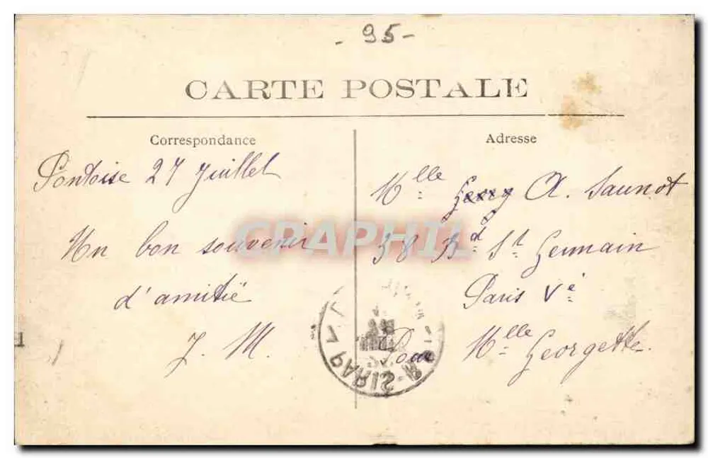 Pontoise — As margens do rio Oise — Editor: Pontoise - Verso