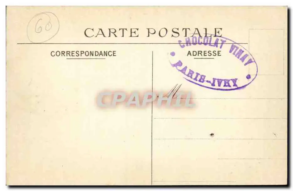 Pontoise — Kirche St-Maclou aus der Rue du Château — Sammlung Dette - Rückseite