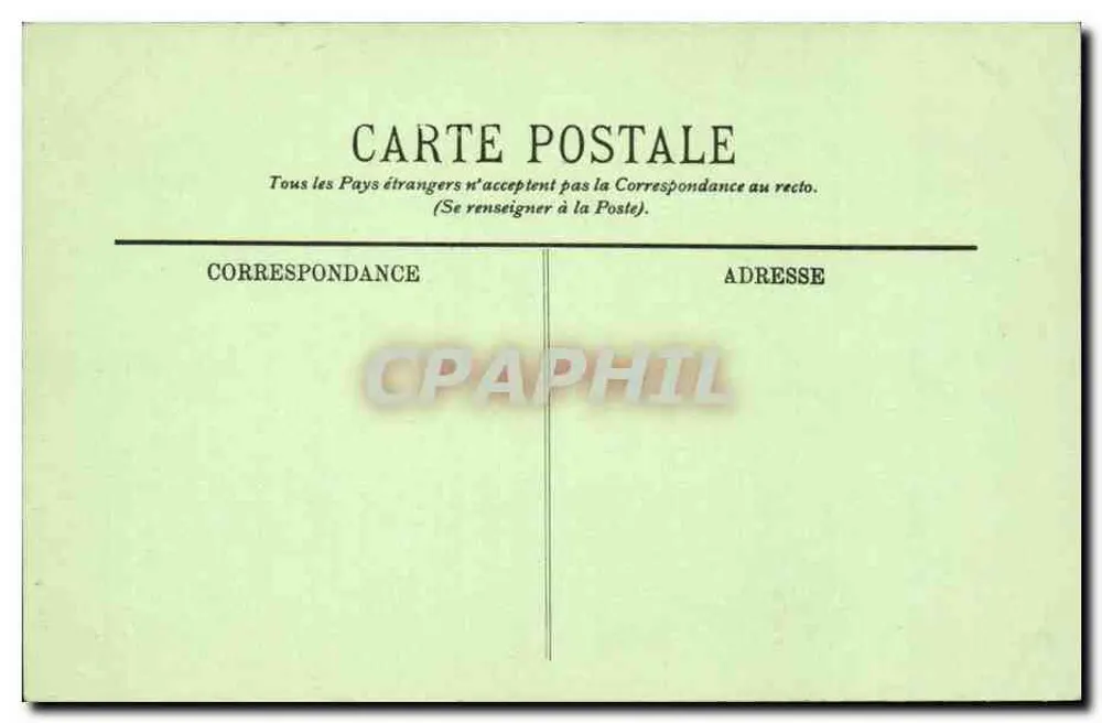 Versailles — Die Militärschule für Artillerie und Ingenieurwesen — LL. Nr. 27 - Rückseite
