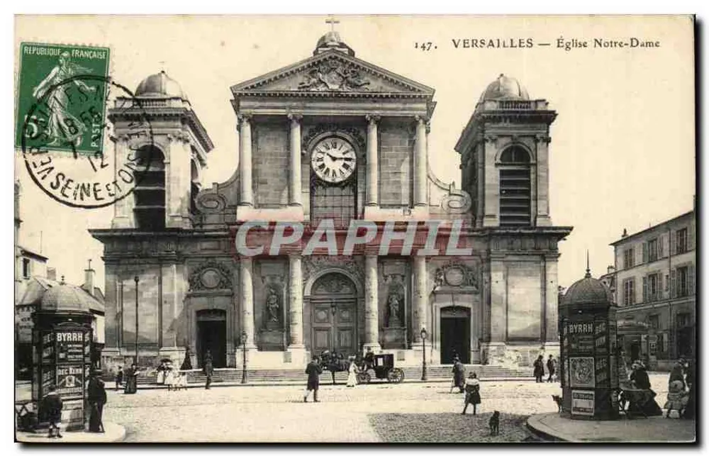 Versailles — Igreja Nossa Senhora — Editor Byrrh, n°147 - Frente