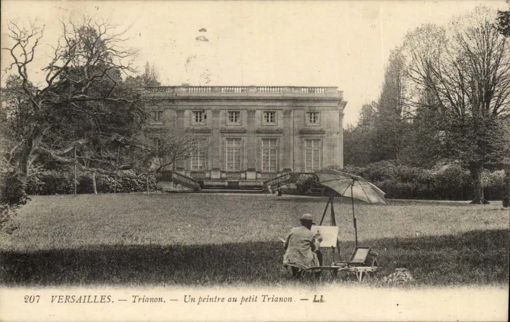 Versailles — Der kleine Trianon — Ein Maler am kleinen Trianon — LL - Vorderseite