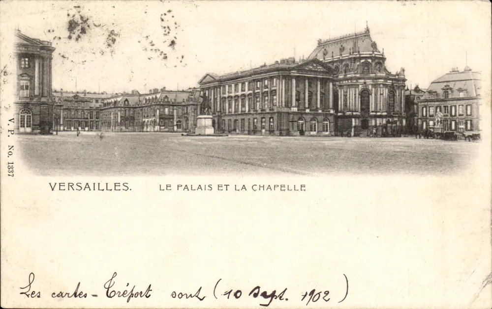 Versailles — O Palácio e a Capela — V.P. No. 1337 - Frente
