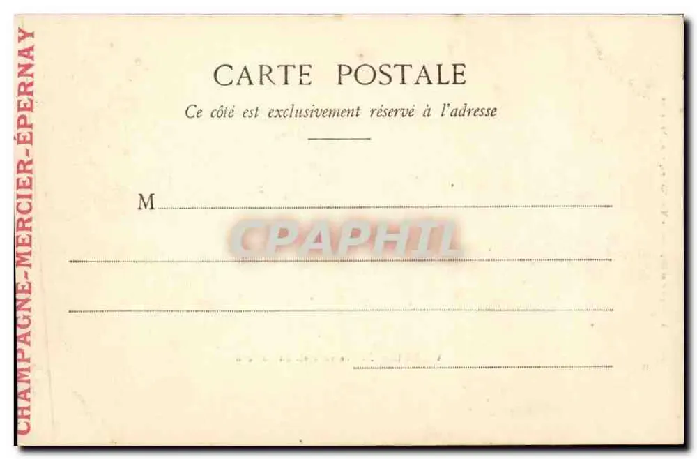 Versailles — Vista geral do Castelo — Phototypis A. Bergeret, Rue Nau, Versailles - Verso