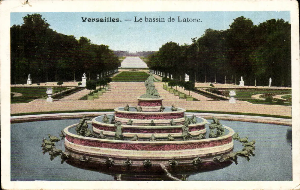 Versailles — Il bacino di Latone. — Editore non identificato, numero di serie non visibile. - Recto