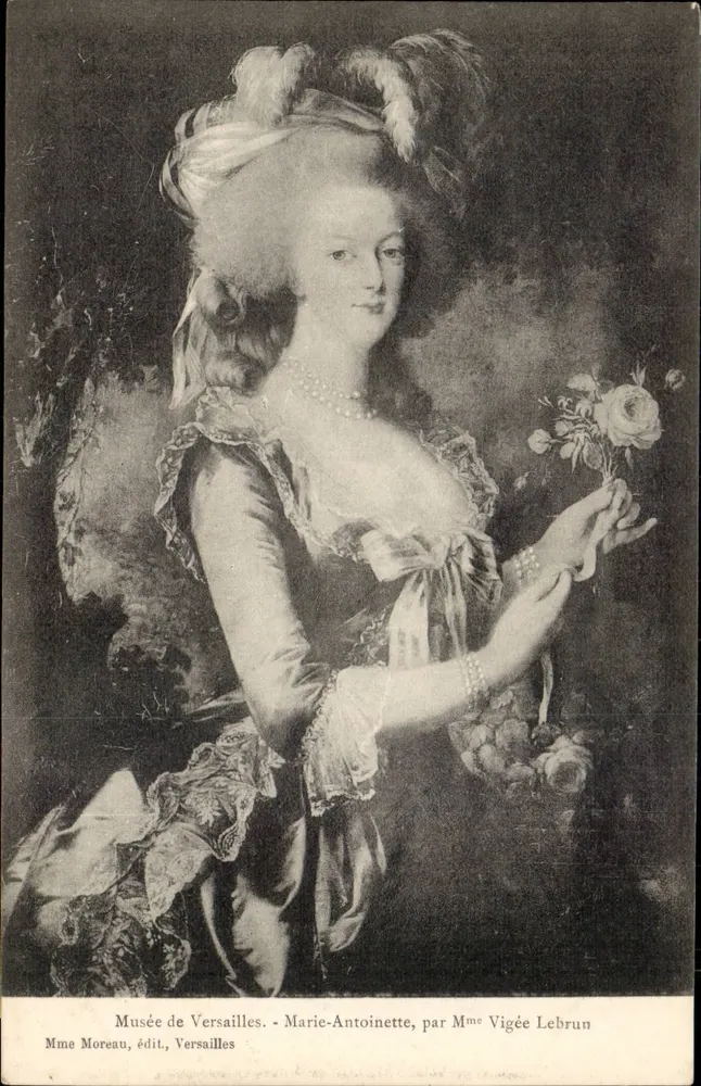 Marie-Antoinette — Portrait von Mme Vigée Le Brun — Musée de Versailles, Verlag Mme Moreau - Vorderseite
