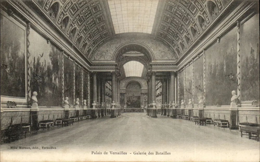 Palácio de Versalhes — Galeria das Batalhas — Mme Moreau, editora, Versalhes - Frente