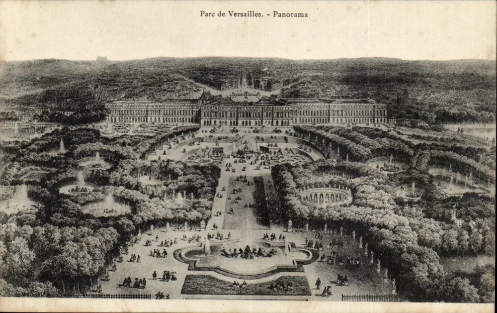 Parque de Versalhes - Panorama — editora não identificada, número de série não visível - Frente