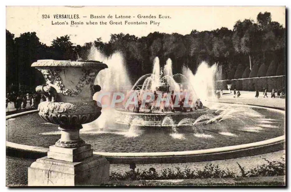 Versailles — Bassin de Latone - Grandes Eaux — Éditions d'Art « LYS » - Frente
