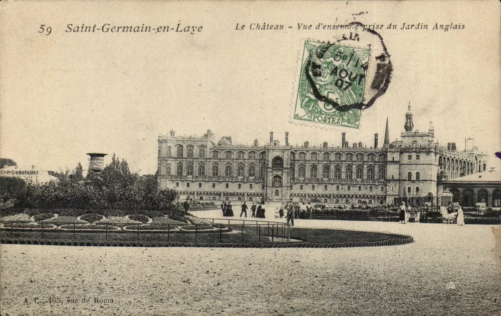 Saint-Germain-en-Laye — Schloss — Überblick vom Englischen Garten — A. C., 100, rue de Rome - Vorderseite