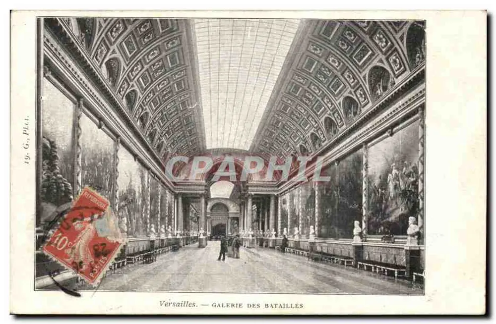 Versailles — Galeria das Batalhas — 19 G. Phot. - Frente