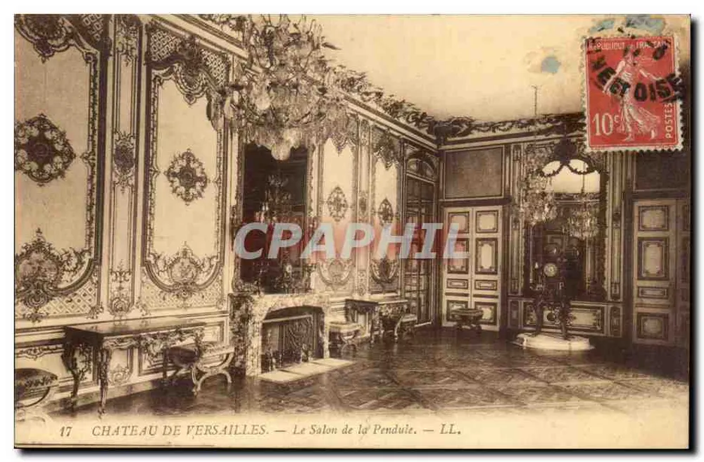 Castelo de Versailles — O Salão da Relógio — LL. — N° 17 - Frente