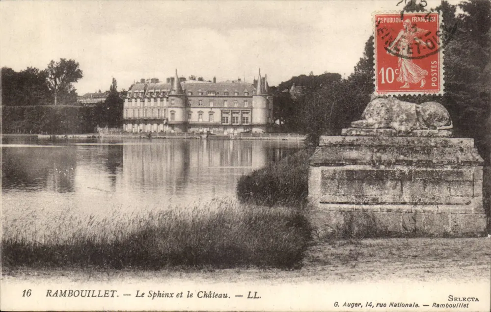 Rambouillet — O Esfinge e o Castelo — LL. — SELECTA - Frente
