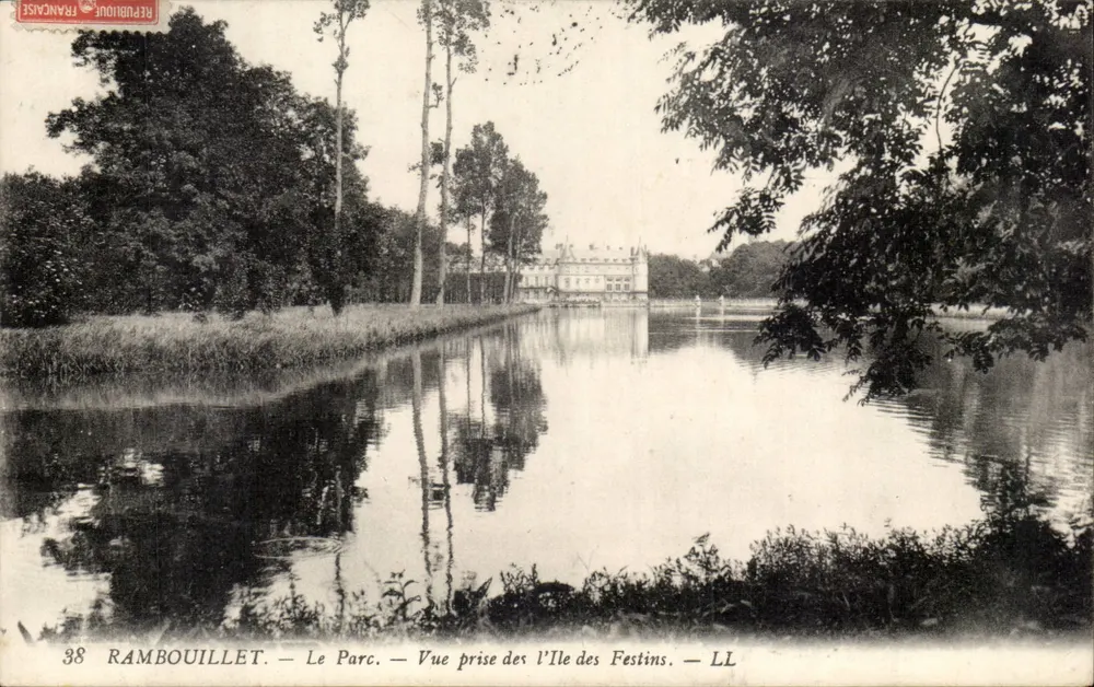 Rambouillet — Der Park — Ansicht vom Île des Festins — LL - Vorderseite