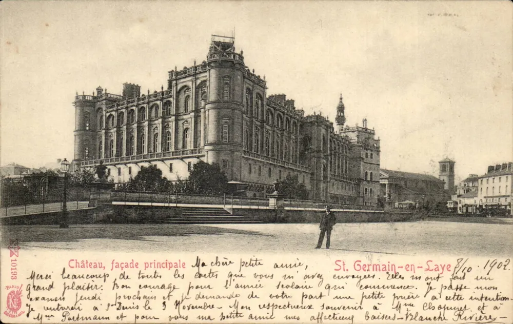 Castelo, fachada principal — Saint-Germain-en-Laye — Paris 10198 - Frente