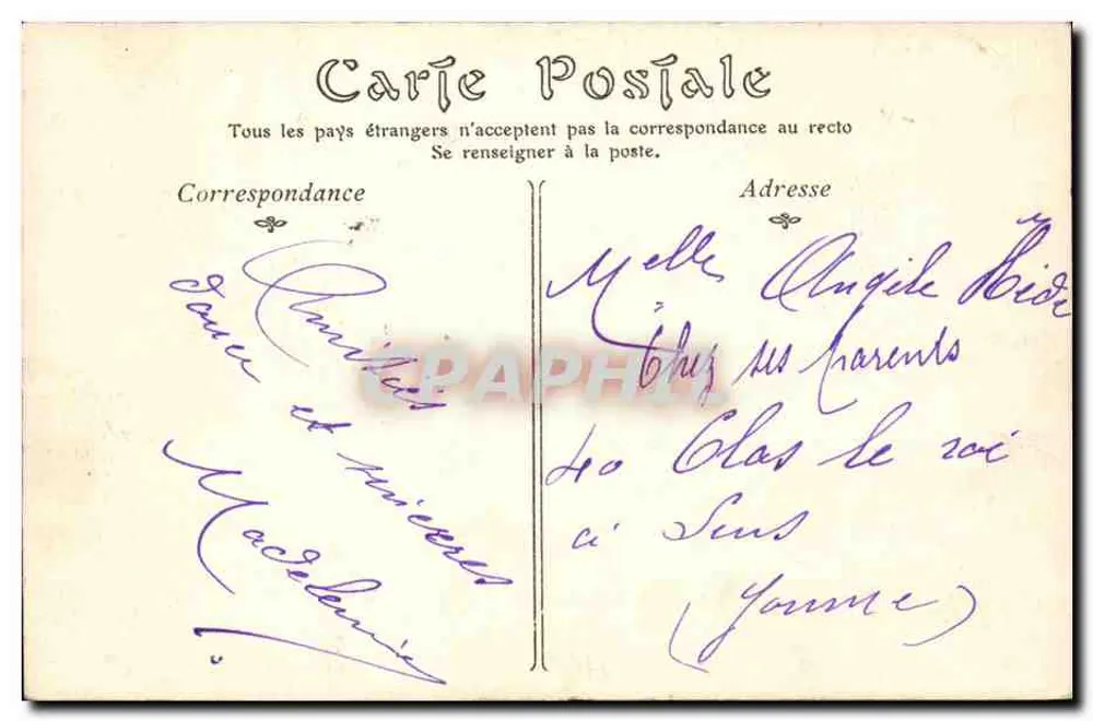 Saint-Germain-en-Laye — Rue du Vieux-Marché — unbekannter Verleger, Nr. 98 - Rückseite