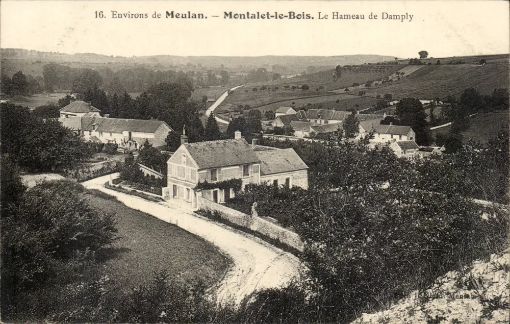 Umgebung von Meulan — Montalet-le-Bois. Das Dorf Damply — Verlag: Saint-Méthode - Vorderseite