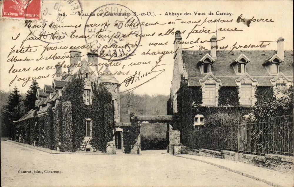 Abadia dos Vaux de Cernay — Vale de Chevreuse (S.-et-O.) — Gautrot, editor, Chevreuse - Frente