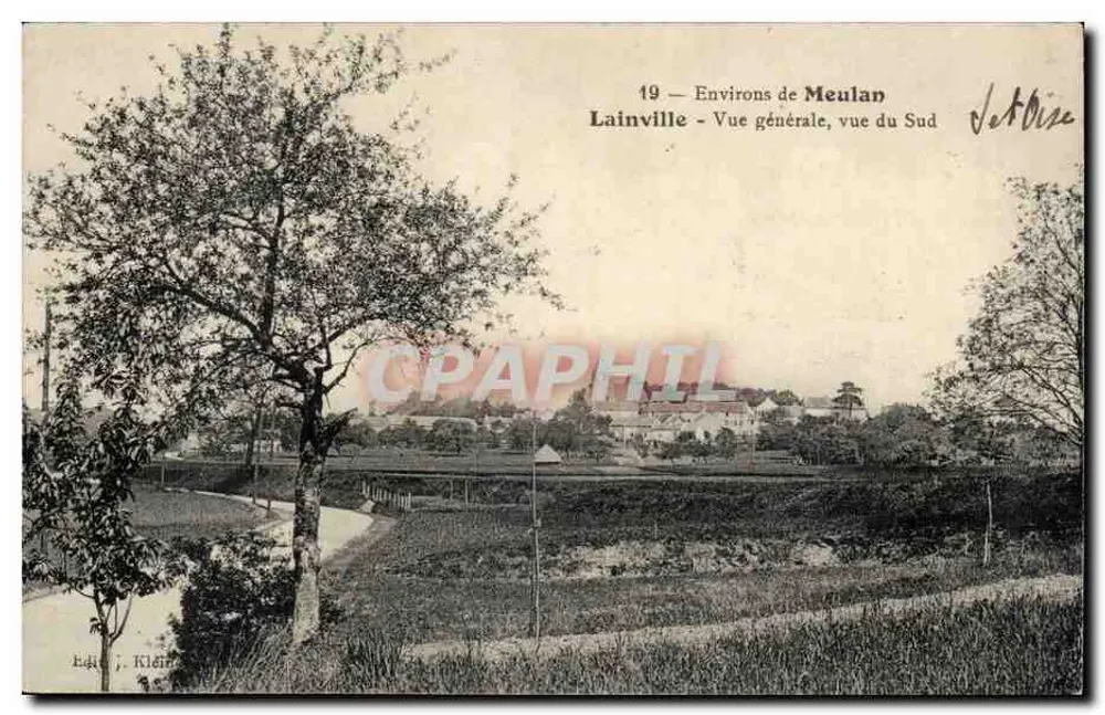 Lainville — Umgebung von Meulan, allgemeine Ansicht von Süden — Éd. J. Klein - Vorderseite