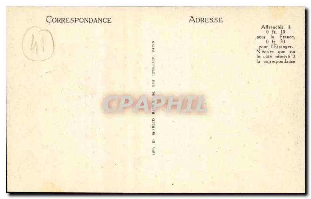 Blois - Place Saint-Louis — editor LL, n° 138 - Verso