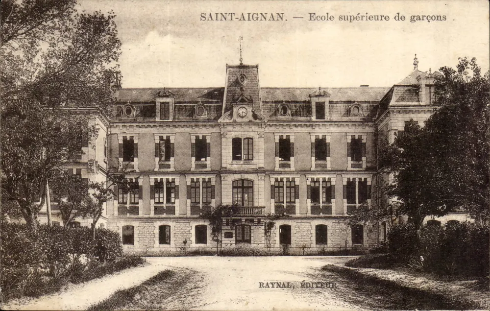 Saint-Aignan — Escola superior de meninos — Raynal, editor - Frente