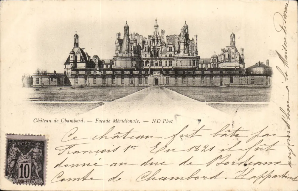 Castelo de Chambord — Fachaça Meridional — ND Fotografia - Frente