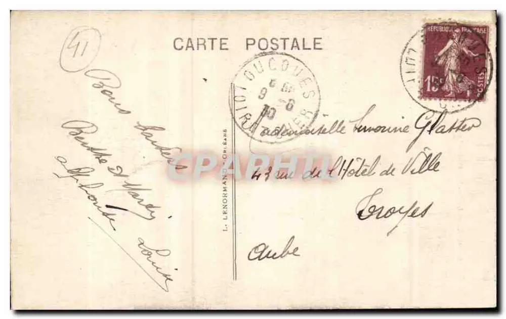 Blois (Loir-et-Cher) - Rue Denis-Papin - A Escada - Verso