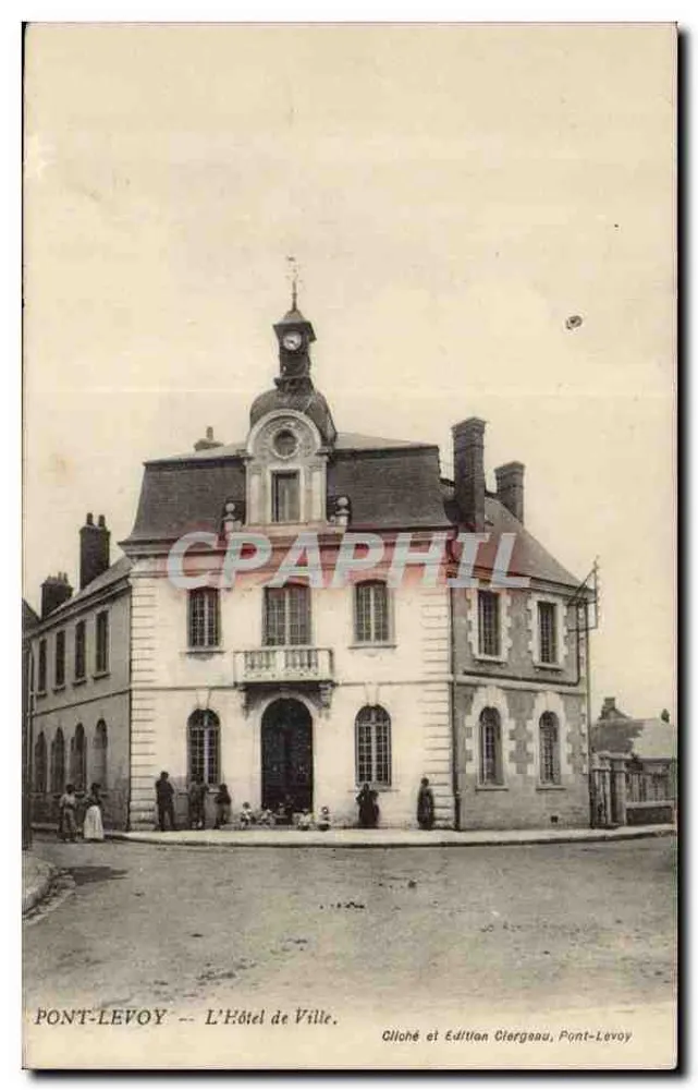 Pont-Levoy — O Hotel de Ville — Gliché e Edição Clergeau, Pont-Levoy - Frente