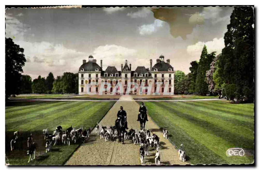 Das Schloss Cheverny — Ein Abgang zur Jagd — Verlag: M. ROUSSET, Cheverny - Vorderseite