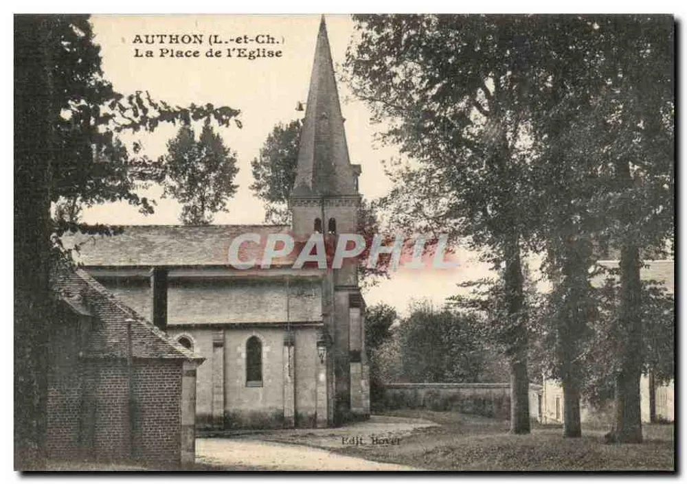 Authon (L.-et-Ch.) — A Praça da Igreja — Editora Bover - Frente