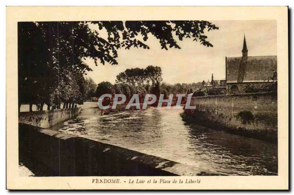 Vendôme - Der Loir und die Place de la Liberté - Vorderseite