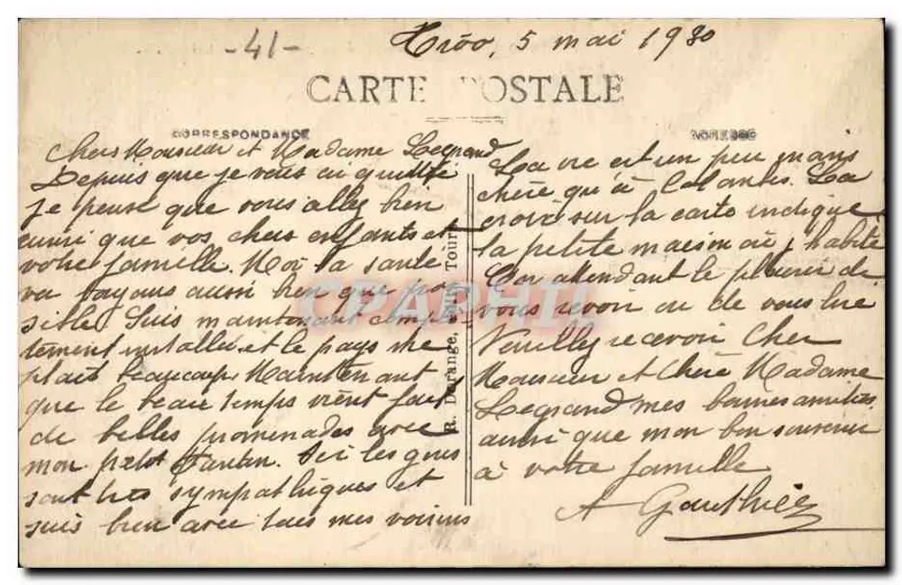 Troo (Loir-et-Cher) — Colina de Vaulchalons e o Loir — R.D. — n°33 - Verso