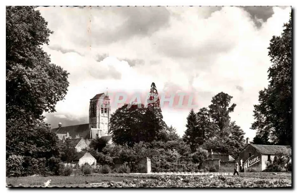 Mar (Loir-et-Cher) — Paisagem em direção à igreja dos séculos XVᵉ-XVIᵉ — Edições Valoire, Blois - Frente