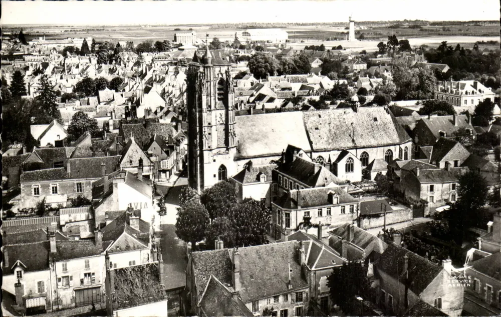 Luchtfoto van de Kerk aan de Kerk - De Kerk en algemene uitzicht — Uitgave LAPIE SERVICE AÉRIEN - Voorkant