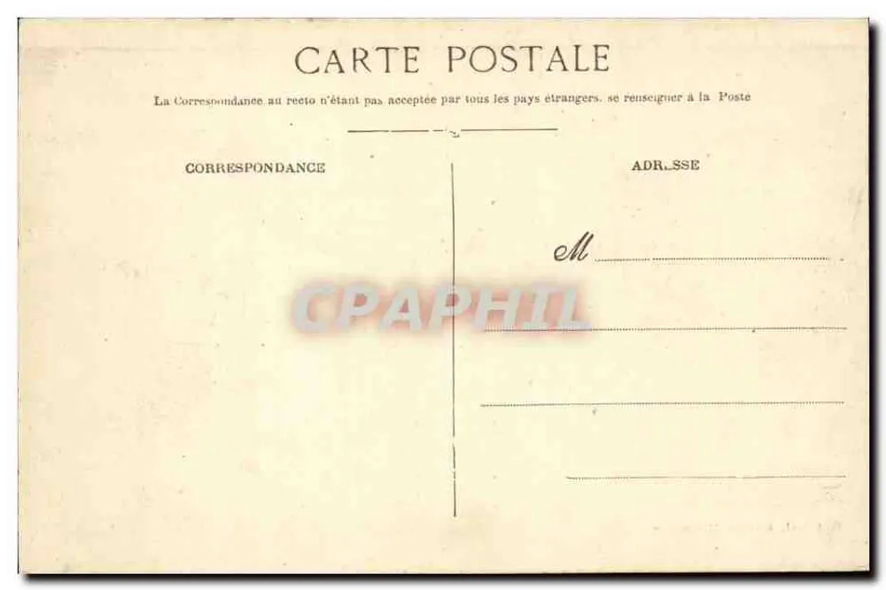 Palavas — A Ponte. Um Corte de Mar — Edit. L.-J. Albaille, Montpellier - Verso