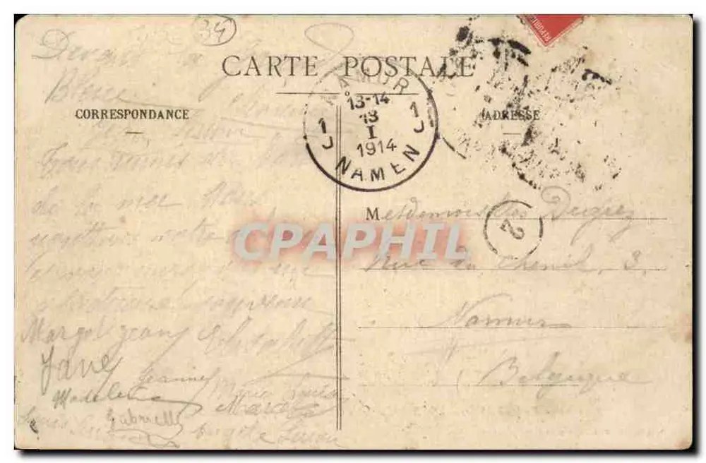 Palavas-les-Flots — Die Mole (rechte Seite) bei schlechtem Wetter — Fotografie Galdin, Montpellier - Rückseite