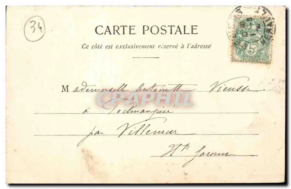 Béziers - Les Allées Paul Riquet — M.P. Fot. J. Debât-Crisa - Rückseite