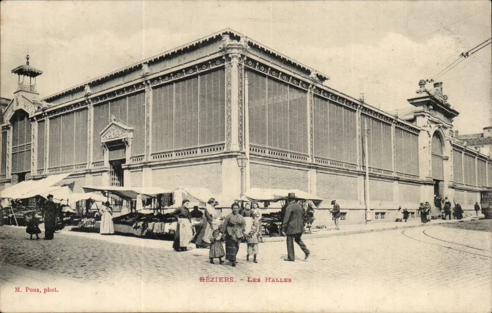 Béziers — Les Halles — M. Pons, fot. - Frente