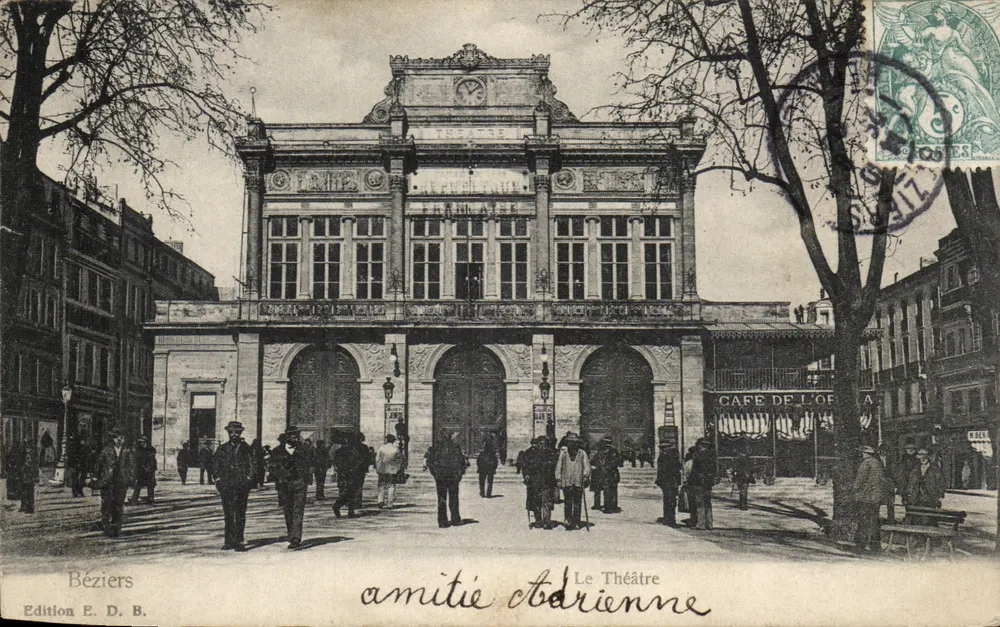 Béziers — O Teatro — Edição E. D. B. - Frente