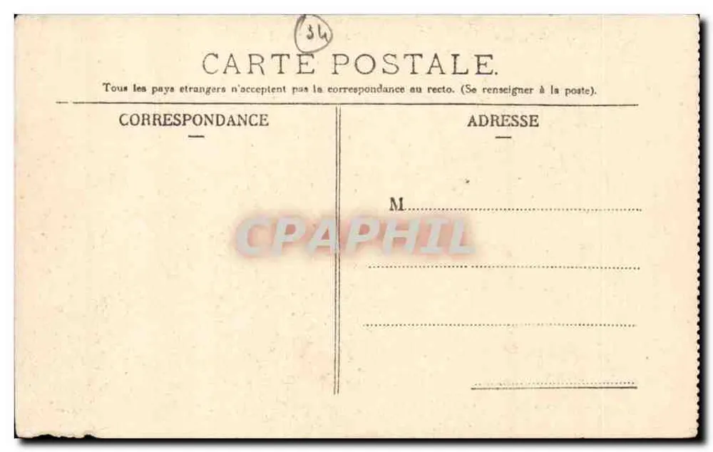 Béziers — Der Plateau, Seite der Alleen — Édition Titan, cliché Eylienne, n°26 - Rückseite