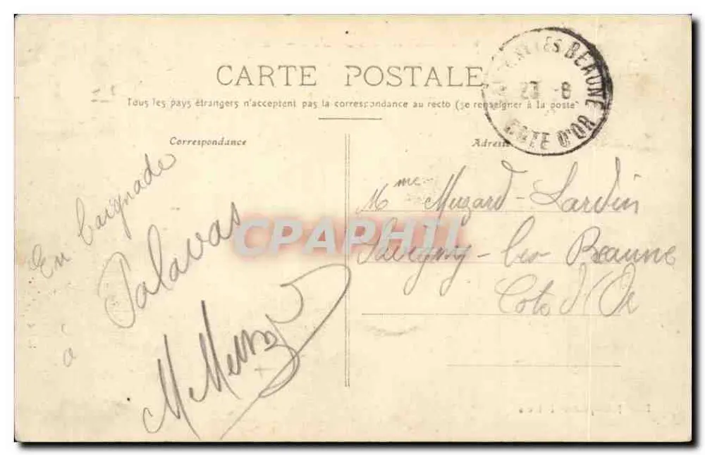 Palavas-les-Flots — La Plage — Editor J. Claparède, n°9 - Reverso