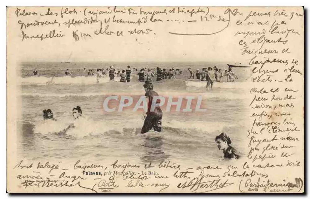 Palavas, vicino a Montpellier — Il Bagno — Foto Bujanet - Recto