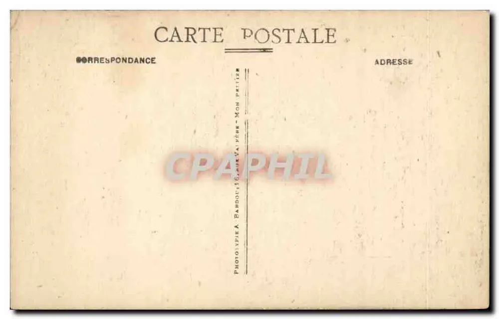 Palavas-les-Flots — Tag des Sturms — Ein Meeresstoß — Phototypie A. Bardou - Rückseite