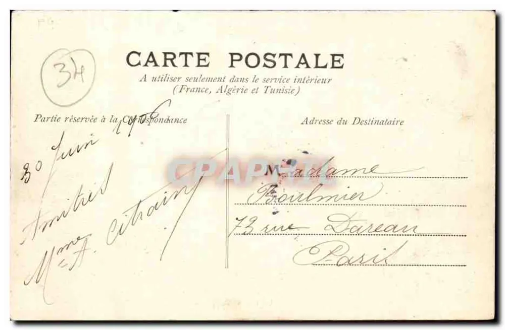 Béziers — Les Halles — M. P., Fot. - Verso