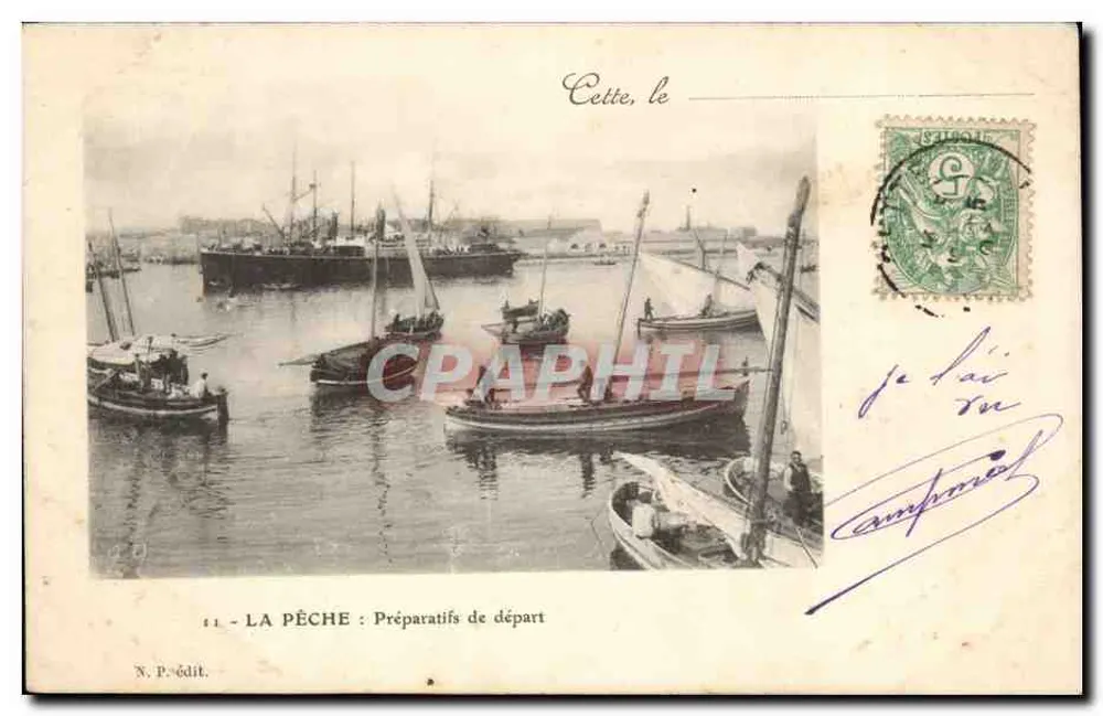 A pesca: Preparativos de saída — Cetite, le — N. P. edição n°11 - Frente